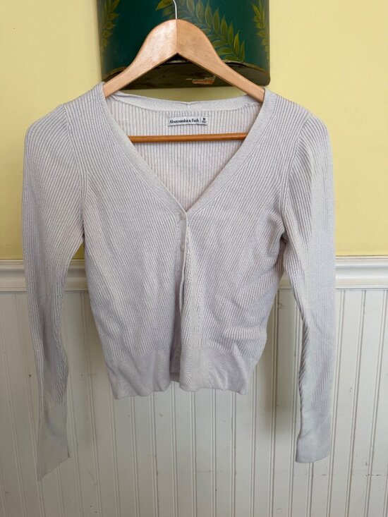 Abercrombie & Fitch Sweaters - Abercrombie & Fitch Off White Button up Cardigan M